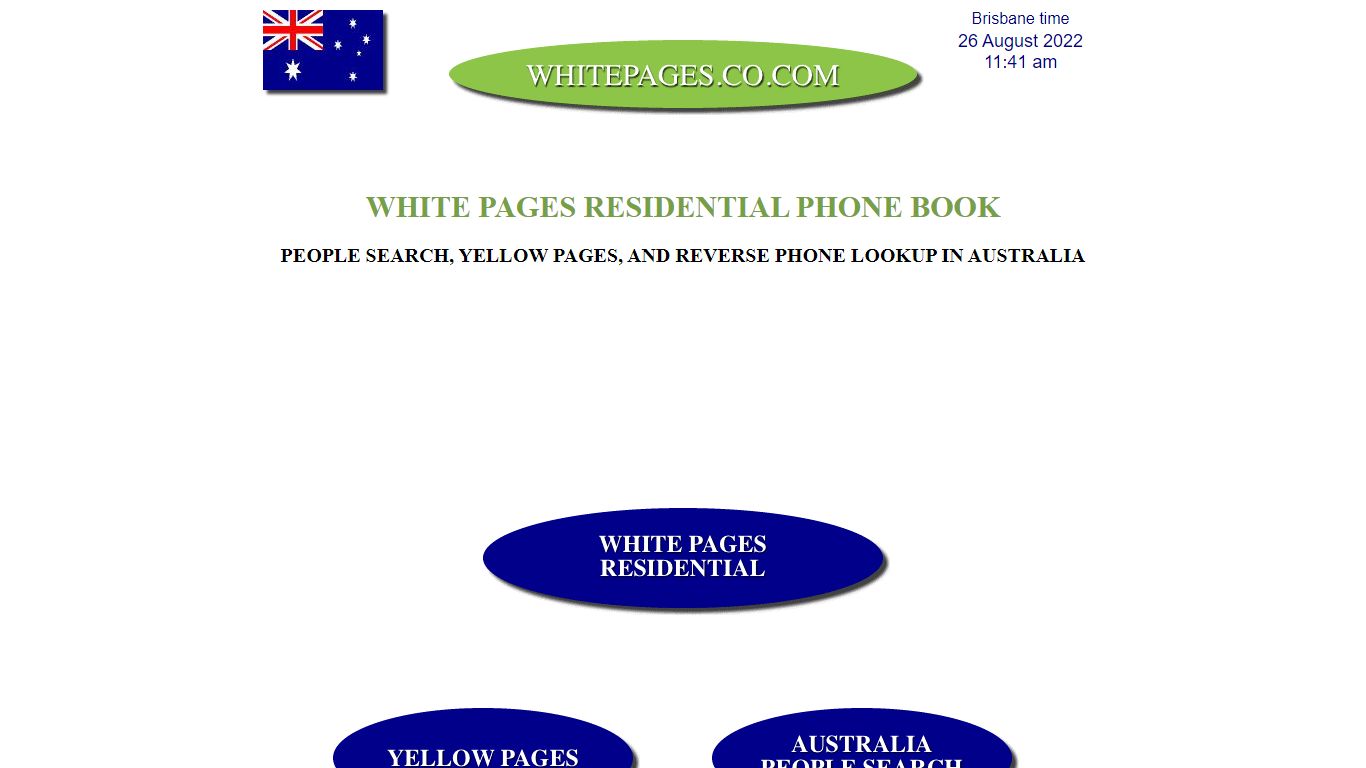 Australian White Pages residential phone book, & Yellow Pages